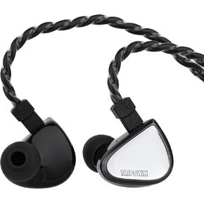 Linsoul Tripowin x 0DiBi: Vivace in Ear Monitor, 10mm Titanium Diaphragm Dynamic Driver IEM, HiFi Wired Earbuds Earphone, Gaming Earbuds with 2Pin Detachable Cable for Musicians Audio Enthusiasts