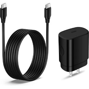 25W Samsung Super Fast Type C Charger Block for Samsung Galaxy A16/A15/A14 5G/A23/A54/S24 Ultra/A35/A25/A13/A03S/S23FE/Z Fold6/A53/S22 Plus,Pixel 9 Pro XL 8a 7 6,10FT Android Phone Fast Charging Cable