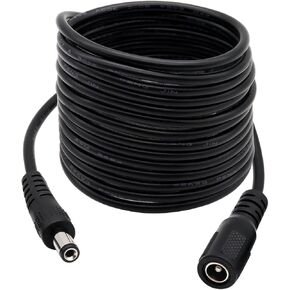 Fancasee 10ft DC Power Extension Cable 5.5mm x 2.1mm Extension Cord Male to Female Plug Adapter Power Supply Cord for Security Camera CCTV Surveillance IP Camera LED Strip DVR Router