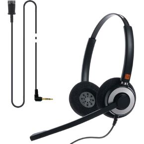 IPD IPH-165 Phone Headset with Noise Cancelling Microphone and 3.5mm Jack (4 Poles) for for Android Cell Phones,Laptop,Tablet,Apple MacBook and Other Smart Devices
