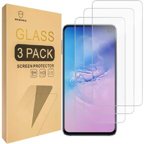 Mr.Shield [3-PACK] Designed For Samsung Galaxy S10e [Shorter Fit for Case Version] [Tempered Glass] Screen Protector [Japan Glass With 9H Hardness] with Lifetime Replacement