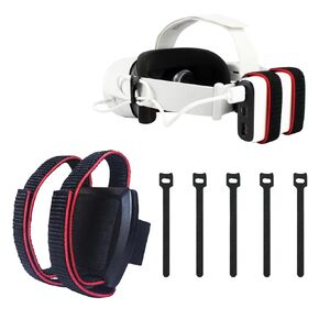 YACVRLT Battery Pack Strap for Meta Quest 3s, Quest 3/2/1, Vision Pro, VR Charger Mount Holder Accessory Compatible with Multiple Power Banks and Third-Party Head Strap