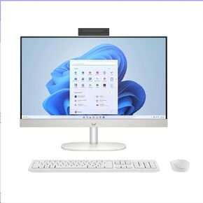 HP 27 Ultra 7 Touchscreen All-In-One ، Intel Core Ultra 7 155U (Beats Intel I7-1355U) ، 27 " ، أبيض