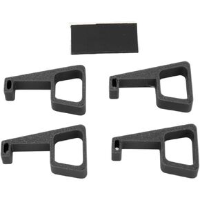 4pcs Accessories for PS4 Bracket, ABS Prevent Slip Cooling Feet, Console Heightening Bracket Horizontal Holder Compatible with PS4 Pro (Black)