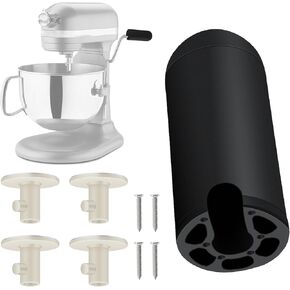 Comfy Grip for Bare Metal Handle compatible with KitchenAid Bowl-Lift Stand Mixers 5 Plus Bowl-Lift, 5 Qt Bowl-Lift, 8 Qt Bowl-Lift, Contain 4 Pcs Stand Mixer Attachment Holders