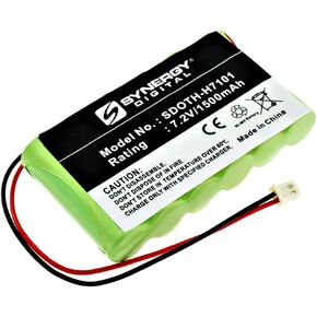 Synergy Digital Alarm System Battery, Compatible with ADT Security Alarm System, (Ni-MH, 7.2V, 1500mAh) Ultra High Capacity, Replacement for Ademco 300-03864-1 Battery
