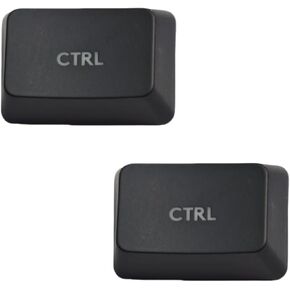 2pcs Ctrl Keys Replacement for Logitech G413 Mechanical Gaming Keyboard Keycaps Black