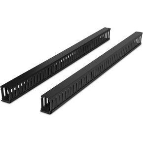 CyberPower CRA30007 6 Foot Vertical Flexible Ring Cable Manager Cases, Black