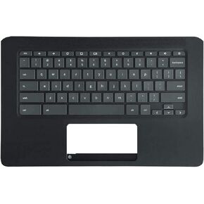 Laptop Palmrest Upper Case Top Cover with Keyboard C Cover Replacement for HP Chromebook 14 14A G5 TPN-Q204 14-CA 14-DB L14355-001 L14356-001 L14354-001 L46581-001 L46013-001