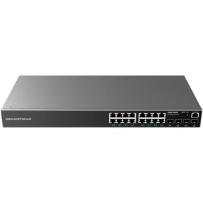 Grandstream GWN7802P Enterprise Layer 2+ Managed Network Switch | 16 Gigabit Ethernet Ports, 4 Gigabit SFP Ports, 16 PoE Ports