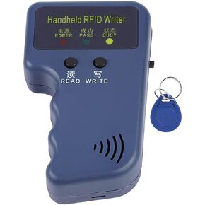 RFID Reader Writer, 125KHz EM4100 Handheld ID Card Copier Duplicator Reader Writer Scanner Copier