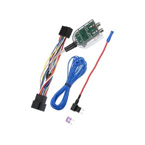Car Add an Amp Amplifier Adapter Interface to Radio System for Chevrolet Silverado 2007-2013 with Blue Extension Wire Fuse Replacement