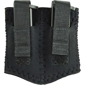 DeSantis Neoprene Ankle Double Magazine - Ankle Magazine Holster, Carrier Pouch, Magazine Holster Strap, Concealed Velcro Holster, Compatible w/Most Standard 9MM/40CAL Magazine - Ambidextrous, Black
