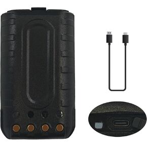 TG UV2 Plus Radio Battery 4000mAh Big Capacity for TG-UV2 Plus Ham Radio USB-C Charging Battery Rechargeable DC7.2V with Type-c Cable
