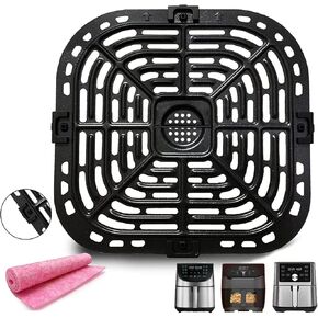 قطع غيار Air Fryer Tray Tray For Gourmia Gaf680/Gaf685 6quart Air Fryers ، لوحة مقلاة Air Fryer Plate ، Air Fryer Assories for Instants Vortex Plus 6Qt 5.7Qt Air Fryer