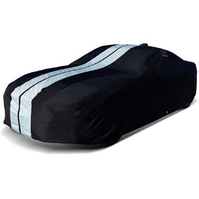 iCarCover Fits: [Pontiac GTO] 1968-1972 Premium Full Car Cover Waterproof All Weather Resistant Custom Outdoor Indoor Sun Snow Storm Protection Form-Fit Padded Cover with Straps
