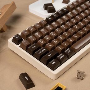 Doubleshot SA Keycaps 160 Keys Custom Chocolate Keycaps Set Fit for 61/64/87/104/108 Cherry Mx Gateron Switches Mechanical Keyboard