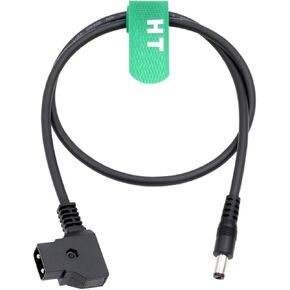 D-tap to DC Barrel 5.5 2.1mm Coiled Power Cable for SmallHD DP6 Atomos Ninja Shogun 7 LILLIPUT Monitor V-Mount