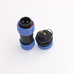 DRRI SP21 IP68 2-Pin 3-Pin 4-Pin 5-Pin Waterproof Screw Crimp Panel Mount Connector for Industrial Electrial Power