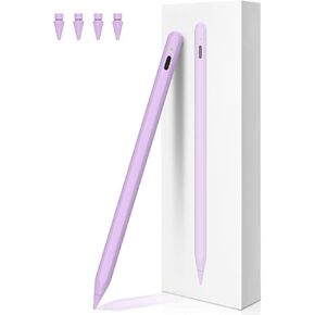 Pencil 2nd Generation for iPad Magnetic Wireless Charging, Pencil for with Tilt Sensitivity &Palm Rejection, Stylus Pen for iPad Compatible with iPad/Mini 5/6, Air 3/4/5, Pro 11"&12.9",Purple