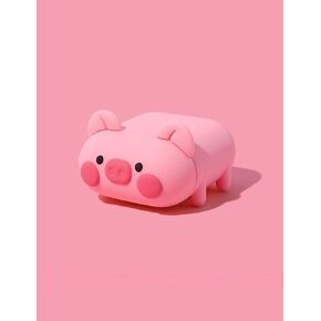 Cute Case Design for Apple AirPods Pro Anime Animal Cool Kawaii Cover Silicone Shell Anti-Fall Cases for AirPods Pro 2019 with The Carabiner for Men Women (Cute Piggy, Airpods Pro)