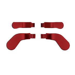 4 Pcs Elite 2 Core Controller Paddles for Xbox One Elite Series 2 Controller/Xbox One Elite Controller, Elite Controller Metal Paddles for Xbox One Elite Series 2 Controller (Metallic Scarlet Red)