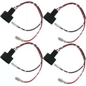 4 Pieces 2-Pin Car Speaker Wire Harness Adapter Connector Plug Universal Compatible with Audi