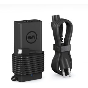 65W USB C Dell Laptop Charger for Dell XPS Chromebook 3100 3400 5190 3110 2-in-1 and Dell Latitude 5000 Series HA65NM190 Type C Computer Adapter