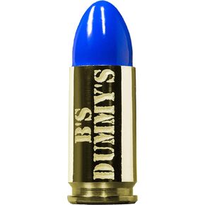 B's Dry Fire Snap Caps - Dummy 9mm Luger Training Caps (5 Pack) (Blue Brass)