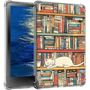 Clear Case for Kindle Paperwhite 10th Generation 6" and Signature Edition 2018 Released Slim Ligthwheight Soft TPU Transparent Back Cover Case for Kindle Paperwhite E-Reader,Cute Cats