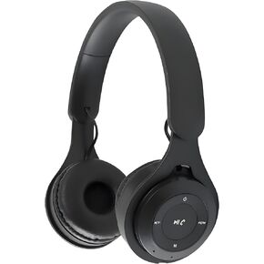 Upgraded Hybrid Noise Cancelling Bluetooth Headphones Over Ear Wireless Bluetooth with Mic Soft-Earpads HiFi Stereo Foldable Lightweight Headset Deep Bass for Home Office Cellphone PC Black