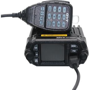 QYT KT-8900D Upgrade Version of QYT KT8900 Dual Band VHF/UHF Mini Car Mobile Radio Dual Band Transceiver VHF:136-174/UHF:400-490Mhz Long Range Base Station Car Walkie Talkie
