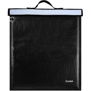 Extra Large Faraday Bags with Handle, 16'' X 19'' Faraday Cage with Reflective Strip, Waterproof & Fireproof Faraday Key Fob Protector, Anti-Theft Faraday Bag for Laptop, RFID Signal Jammer Blocker