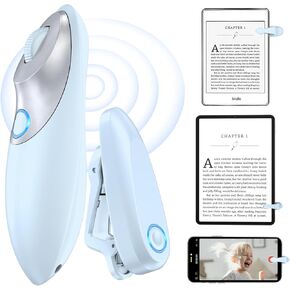 Kindle Page Turner Remote for Reading, Stocking Stuffers for Book Lover， TikTok Remote Control, Page Turner for Kindle, iPhone, iPad, Android, Tablets with Wrist Strap