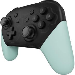 eXtremeRate Light Cyan Replacement Handle Grips for Nintendo Switch Pro Controller, DIY Custom Hand Grip Shell for Nintendo Switch Pro Controller - Controller NOT Included
