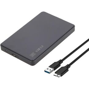 2.5 Hard Drive Enclosure Reader, 2.5'' Hard Disk Case USB 3.0 Black (S2511U3)