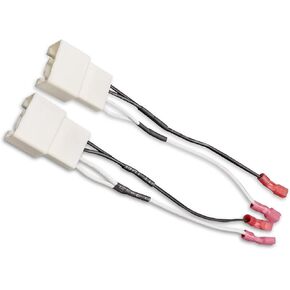 2 PCS Car Audio Modification Non-Destructive Speaker Conversion Wire Plug, Front Rear Door Speaker Harness Adapter Plug, OEM #FORD72-6912 Accessories, Compatible with Ford Models (White)