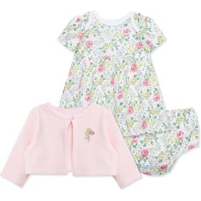 Little Me Clothes for Baby Girls' Knit Dress and Cardigan Sets, 12 Months - 4 Toddler