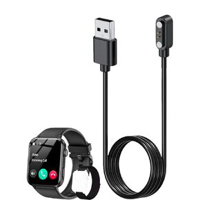 Smart Watch Charger for IOWODO R30 Pro 2Ft/60cm 2 Pin USB Portable Magnetic Charging Cable Cord for IOWODO R30 Pro Smart Watch
