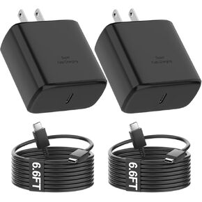Super Fast Charger, 45W USB-C Super Fast Charging Wall Charger & 6.6ft C Cable for Galaxy S24 Ultra/S24/S24+/S23 Ultra/S23/S23+/S22/S22 Ultra/S22+/Note10/Note20/S20