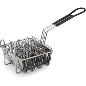 Taco Basket Holds 4 Shells Deep Fryer Taco Holder Basket Taco Fry Basket with Grip Handle