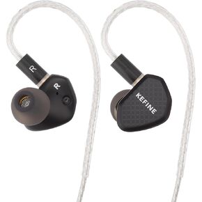 Kefine Klean 10mm DLC Diaphgram Dynamic Driver Earphones, 1DD in-Ear Monitor Headphones, HiFi Wired IEM Earbuds with Dual Interchangeable Nozzles 0.78 2Pin (3.5mm)