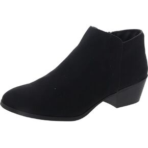 Style & Co. Womens Wileyy Fabric Almond Toe Ankle Fashion Boots Black
