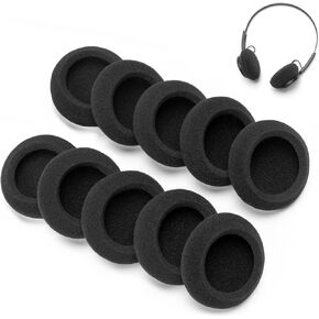 5 Pairs Foam Ear Pads Cushion Compatible with JLAB Rewind, Rewind 2 Wireless Headphones etc, 4-5mm Thickness High Density Foam Cushion Earpads