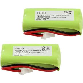 Fenzer 2X Home Phone Battery BG0039 for Vtech CS6114 CS6124 CS6328 CS6329 CS6400 CS6409 CS6449 CS6509 CS6519 CS6529 CS6609 CS6619 CS6629 2SNAAA70HSX2F