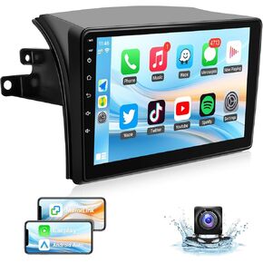 Android Car Radio for Toyota Sienna 2004 2005 2006 2007 2008 2009 2010 Sienna Touchscreen Radio 9 Inch Head Unit Car Stereo with Wireless CarPlay Android Auto, GPS, WiFi, Backup Camera, SWC