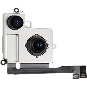 for iPhone 14 12MP OEM Main Rear Back Camera Replacement with Ultra Wide Lens 5X Optical Zoom HDR Photos Flex Cable Connector 4K 60 fps 1080p HD Video Repair A2649 A2881 A2882 A2883 A2884