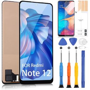 for Xiaomi Redmi Note 12 4G Screen Replacement - LCD Display for Redmi Note 12 Digitizer for Redmi Note 12 4G LCD Assembly 23021RAAEG 23021RAA2Y (Not for Xiaomi Note 12 4G)