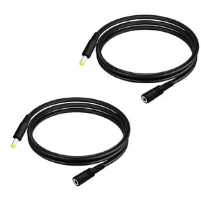 2pcs/4.9ft DC 4.0x1.7mm Male to Female Extension Cables, DC Power Extension Cables for Surveillance Cameras, LED Strip Lights and Other Devices