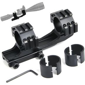 BESTSIGHT Rifle Scope Mount Rings 1 inch/ 30mm Cantilever for 20mm Picatinny Rail Dual Ring Adjustable Shooting 【New 3-3（3 Side Rail ）】